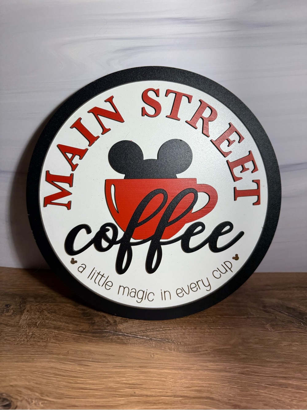 Disney Main Street Coffee Sign